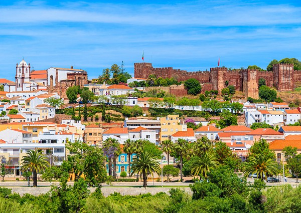 Silves met zijn bekende kasteel, Algarve